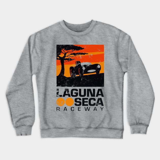 Laguna Raceway Crewneck Sweatshirt by retrorockit